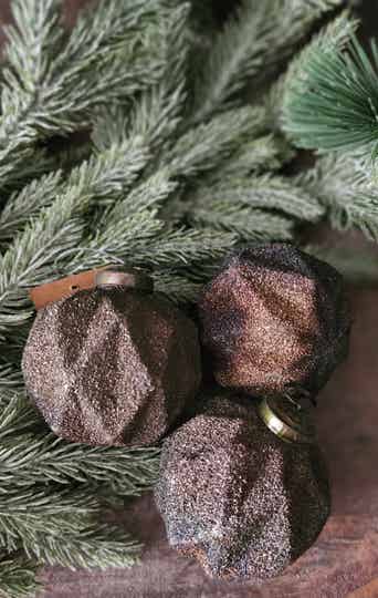 Kerstbal | Antique glitter