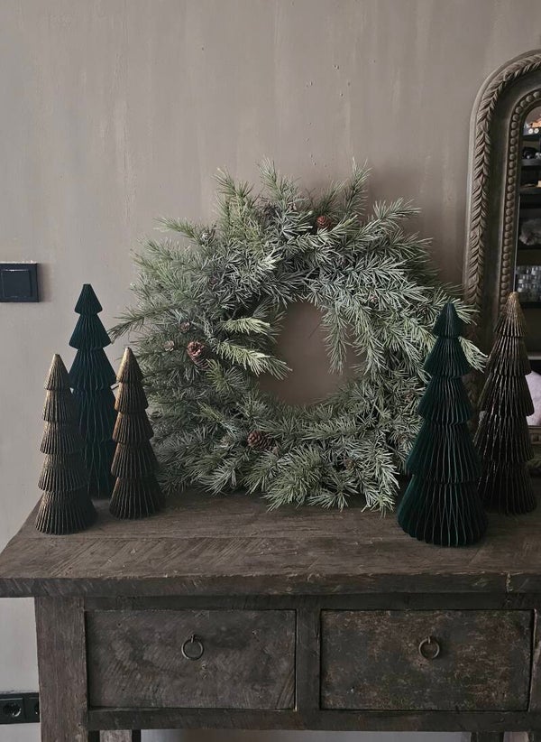 Papieren Kerstboom | Zwart met Goud