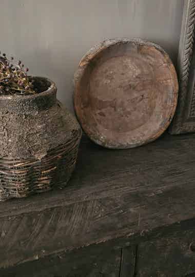 Authentieke houten schaal #2