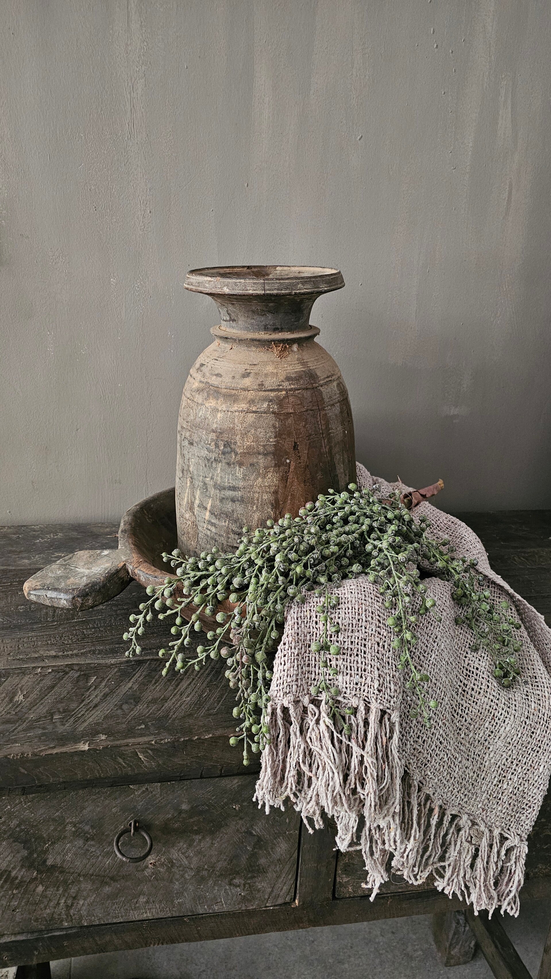 Shabby doek | Taupe