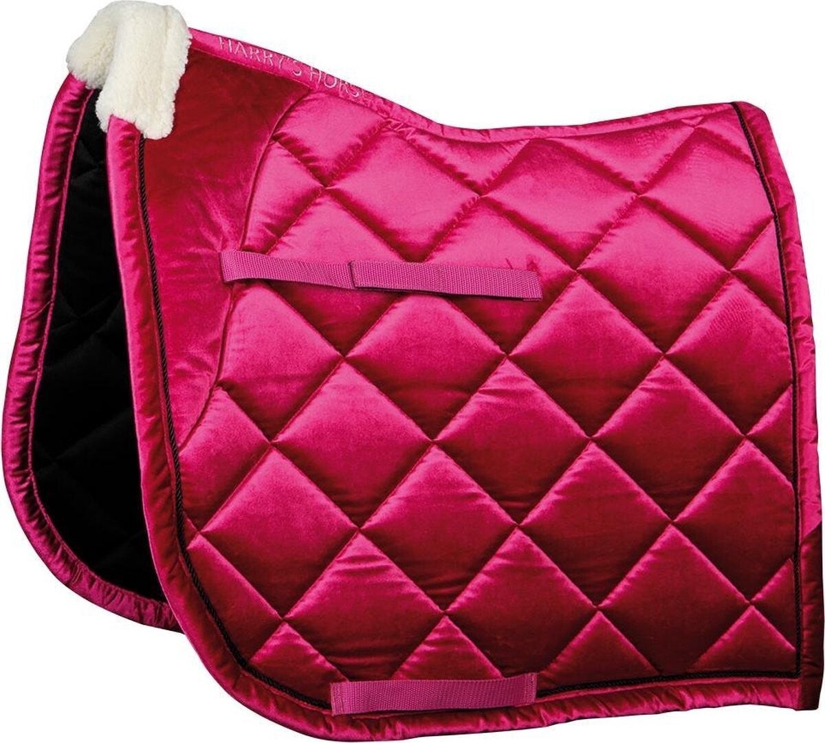 Harry's Horse Zadeldek University Velvet full VZ fuchsia