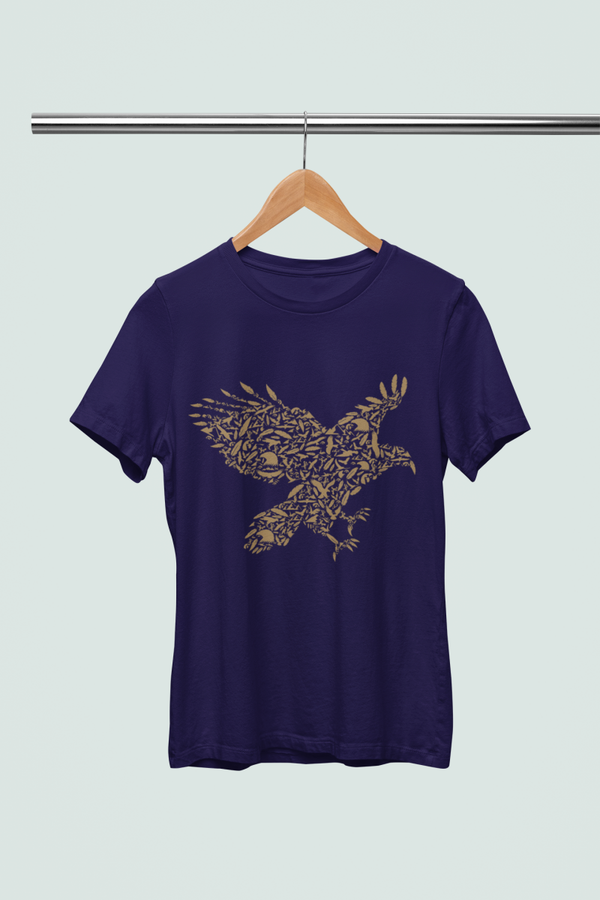 Unisex T-shirt met Vogel van Bladeren Design