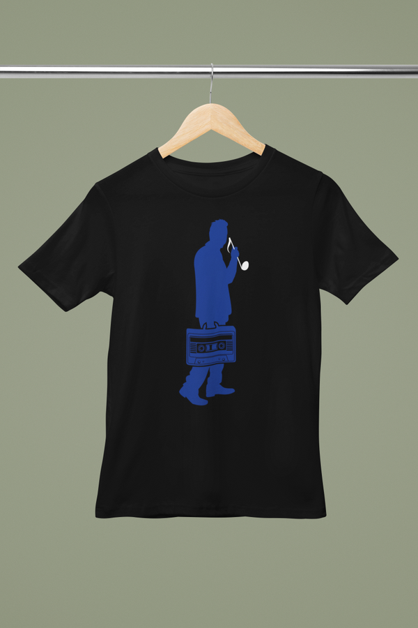 Unisex Muziek T-shirt met Walkman Design