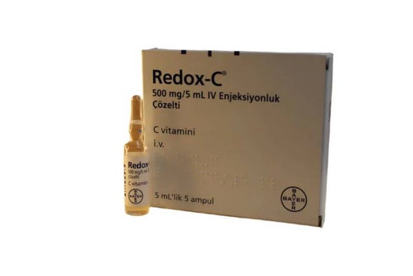 Redox-C Vitamine C 500mg Ampullen – Krachtige Injecteerbare Vitamine C | 5x5ml