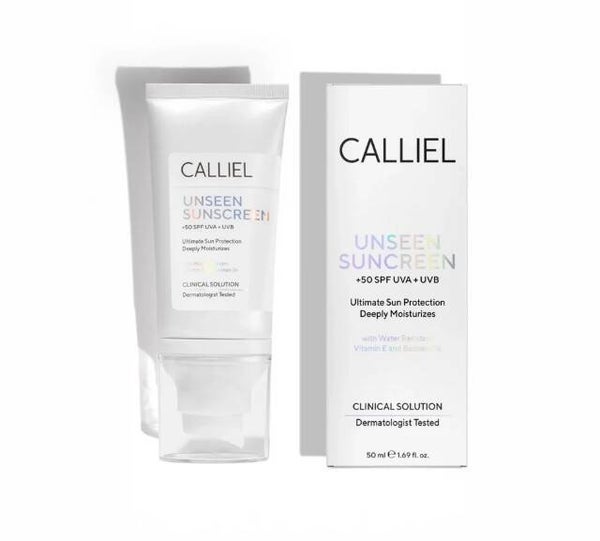 Calliel Unseen Sunscreen SPF50+ – Transparante Zonbescherming voor Gezicht