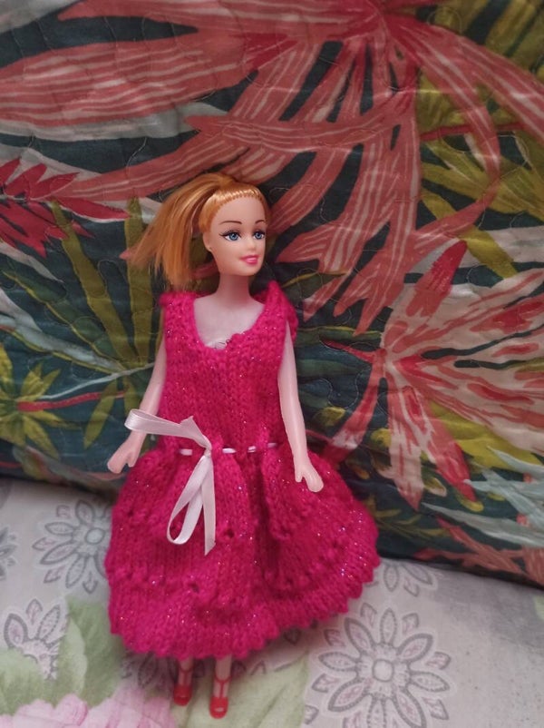 une robe rose