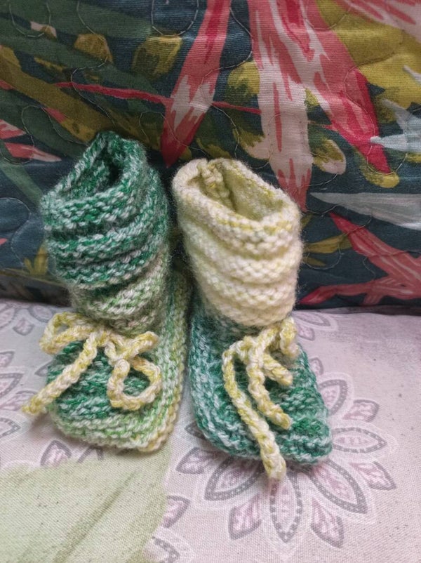 les chaussons vert degrade