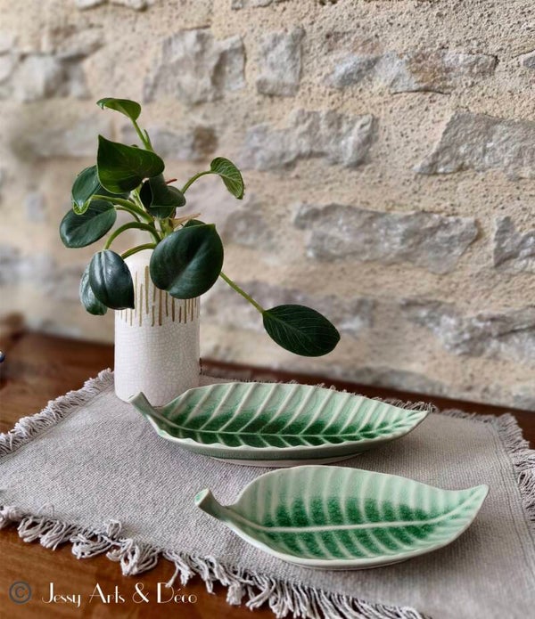 Duo de plats en forme de feuille 🌿