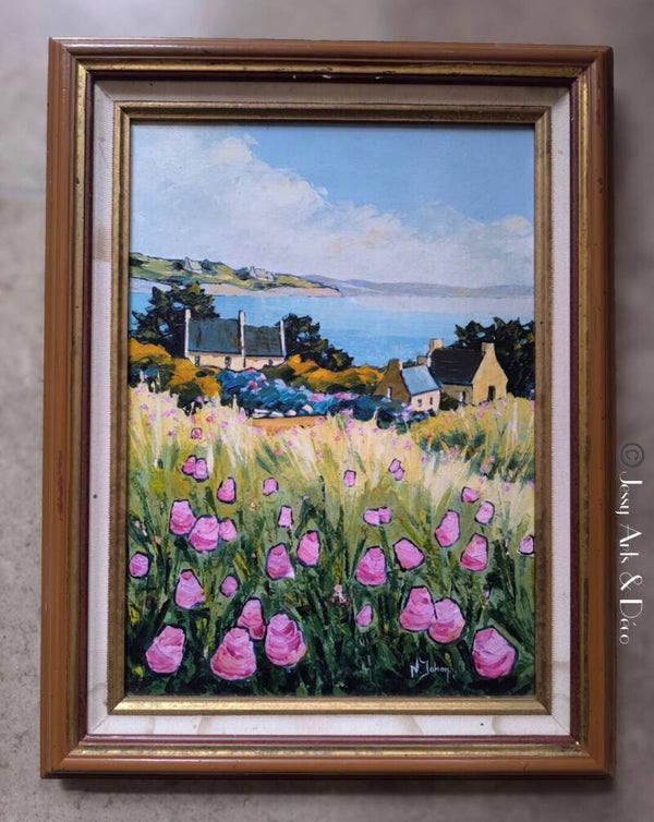 Tableau "Les fleurs roses"