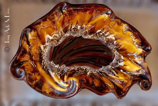 🥟 Grande coupe vintage en céramique de Vallauris – 39 × 25 cm