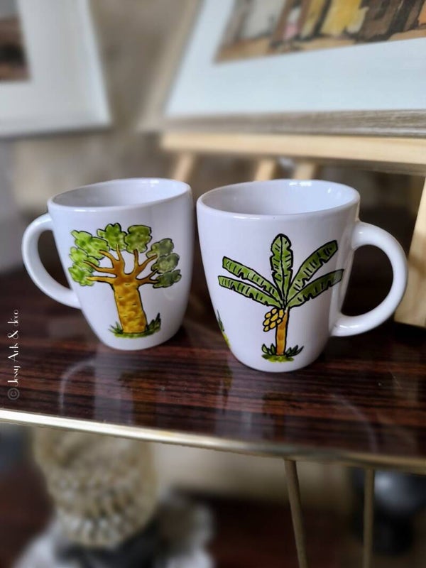 Paire de tasse en céramique (produit neuf)