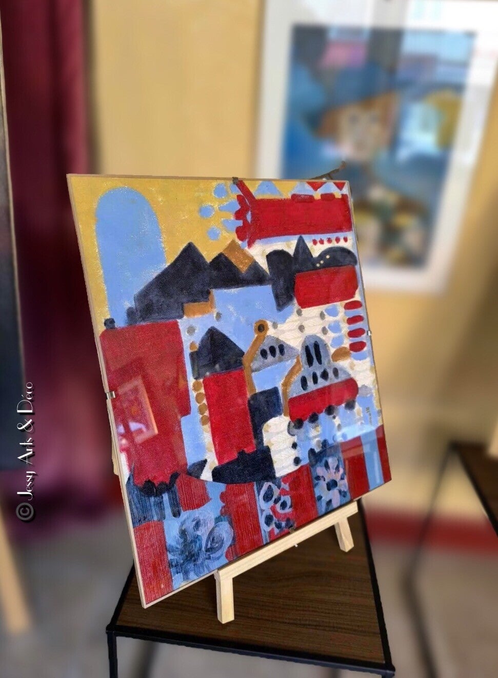 Tableau "Rouge urbain"