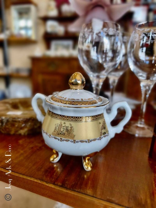 Sucrier en porcelaine de Limoges