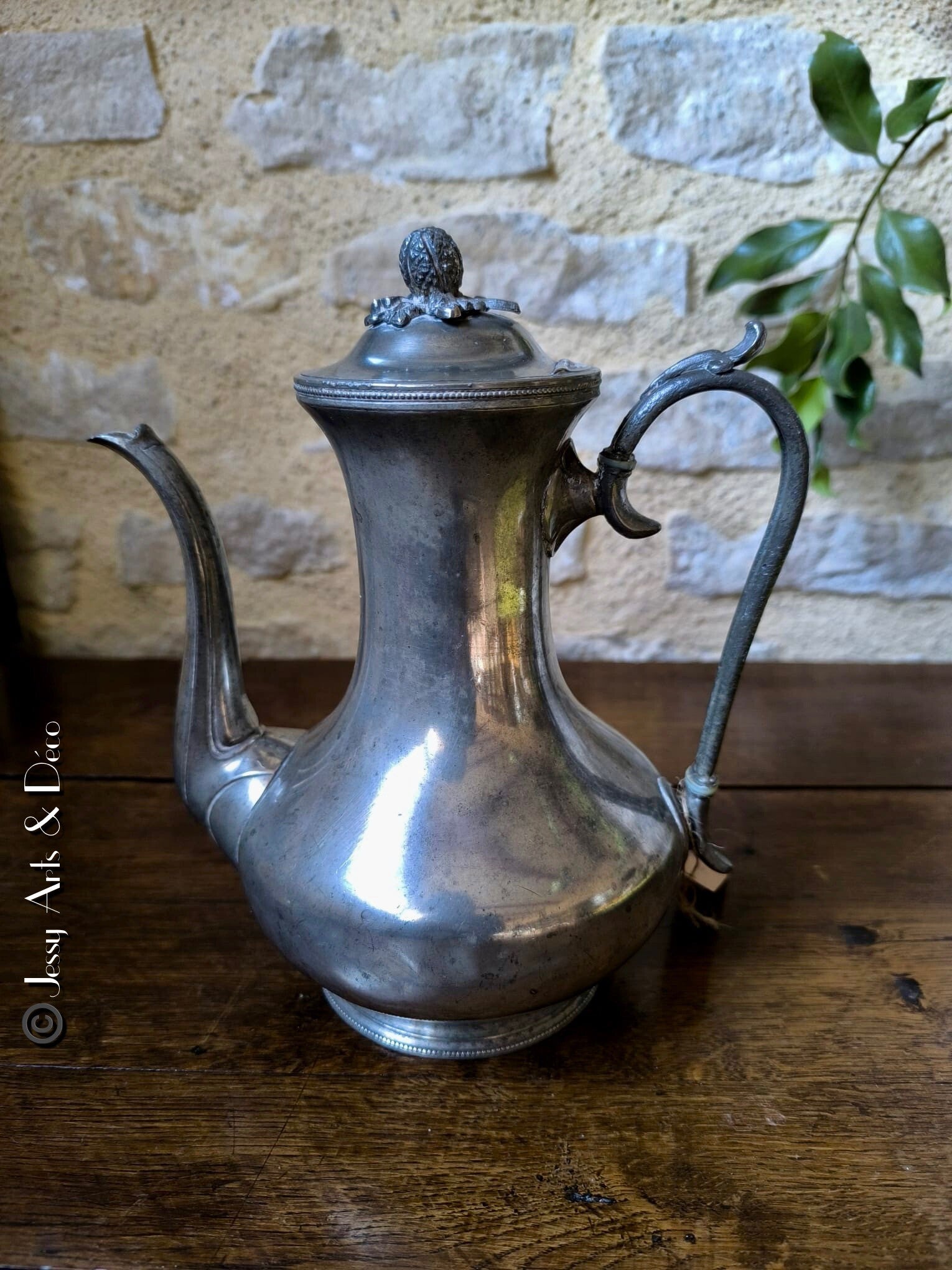 Ancienne cafetière en étain - Atkin Brothers - Scheffields