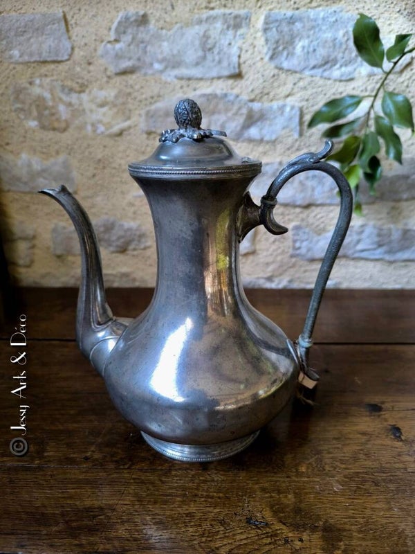 Ancienne cafetière en étain - Atkin Brothers - Scheffields