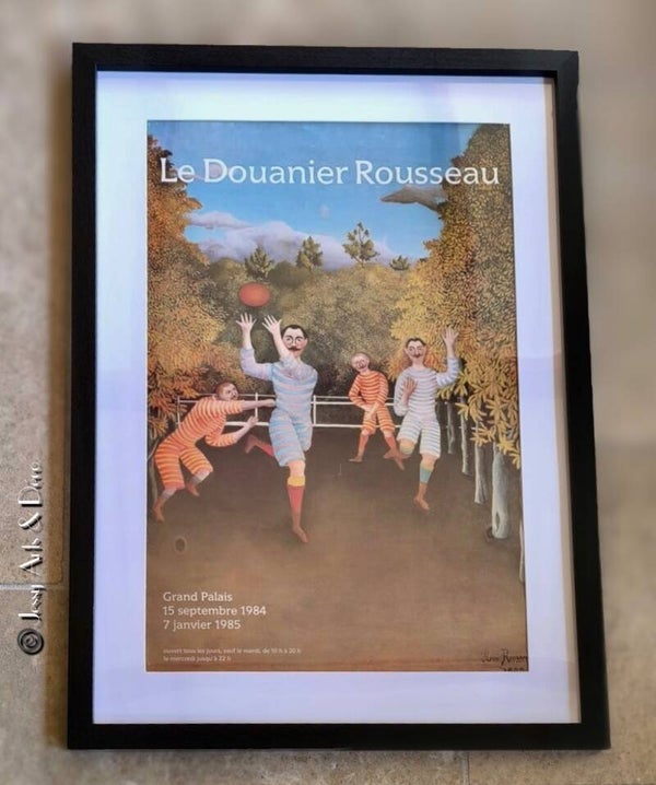 Affiche "Les joueurs de foot-ball"