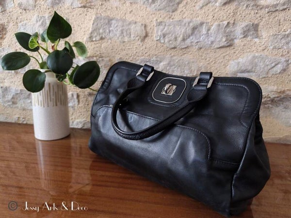 Sac à mains noir "Longchamp"