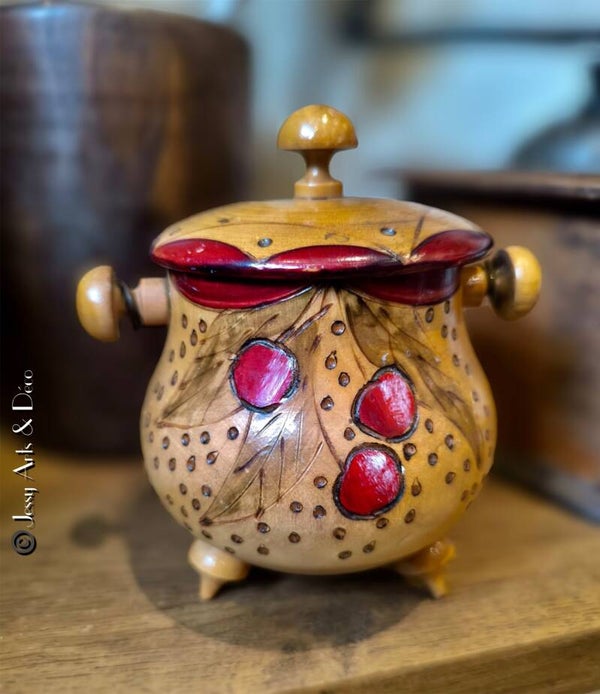 Petit pot en bois