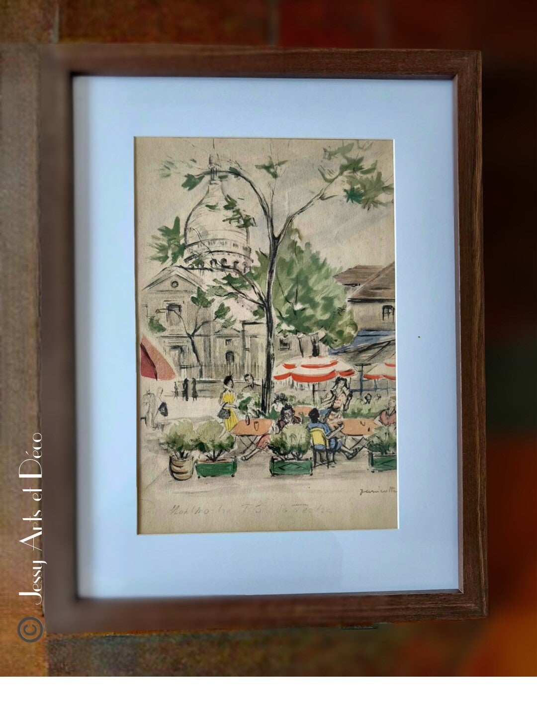 🌳 "Place du Tertre " - Montmartre  - signé Janicotte –