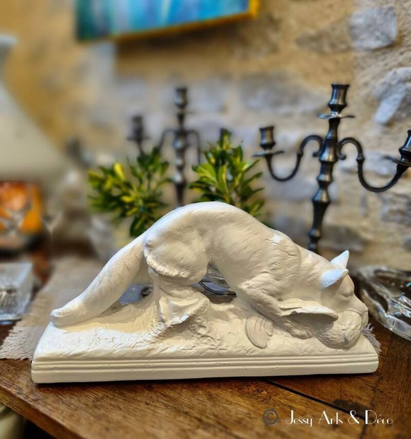 Sculpture en plâtre signée Bohumil REZL