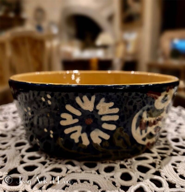 🥣 Bol en Poterie d'Alsace Authentique – Terre de Soufflenheim (Signé Friedmann, 2002)