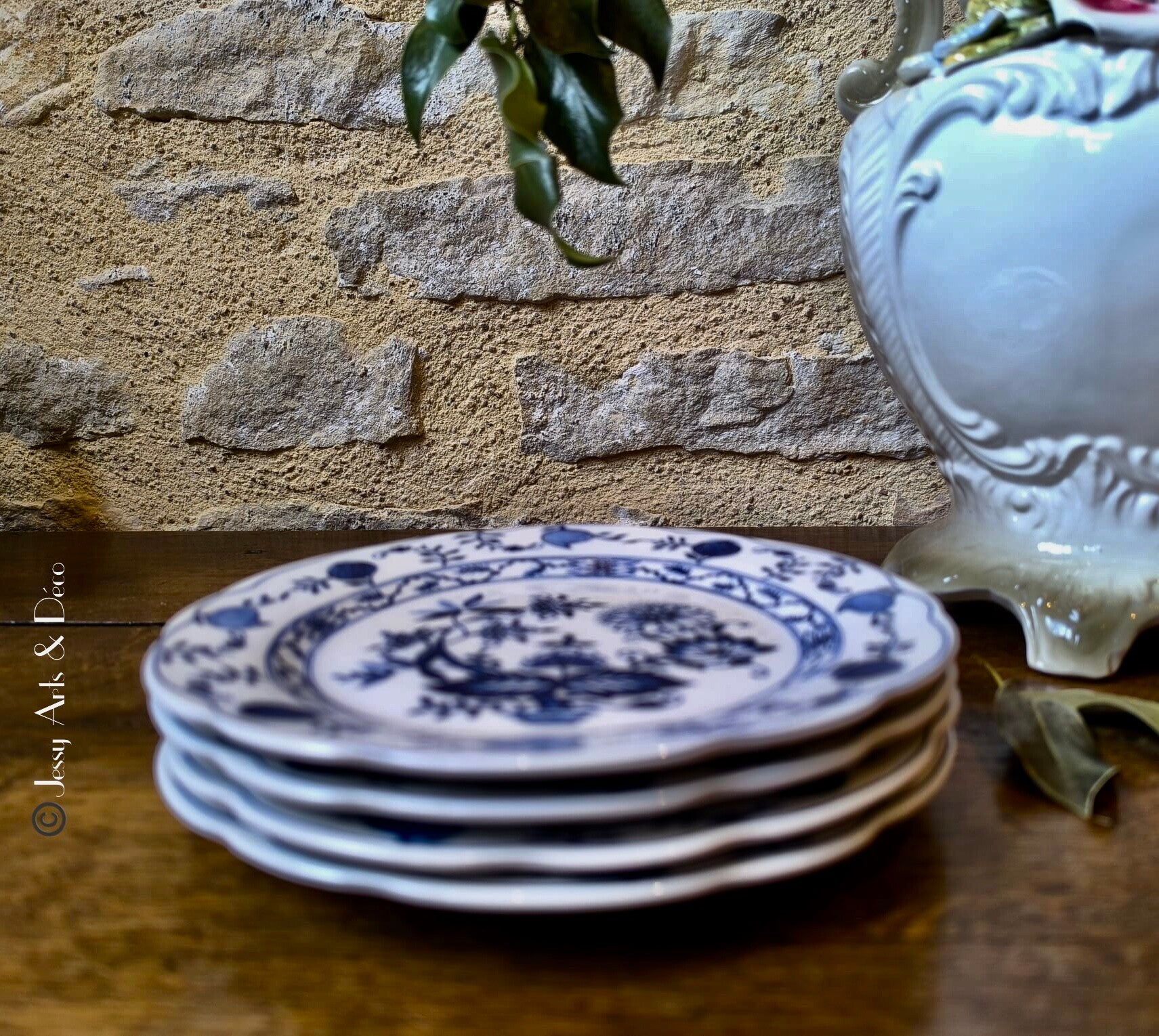 Assiettes en porcelaine "Royal Boch"