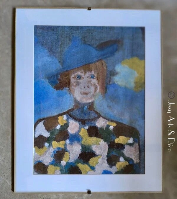 Tableau "La dame au chapeau"