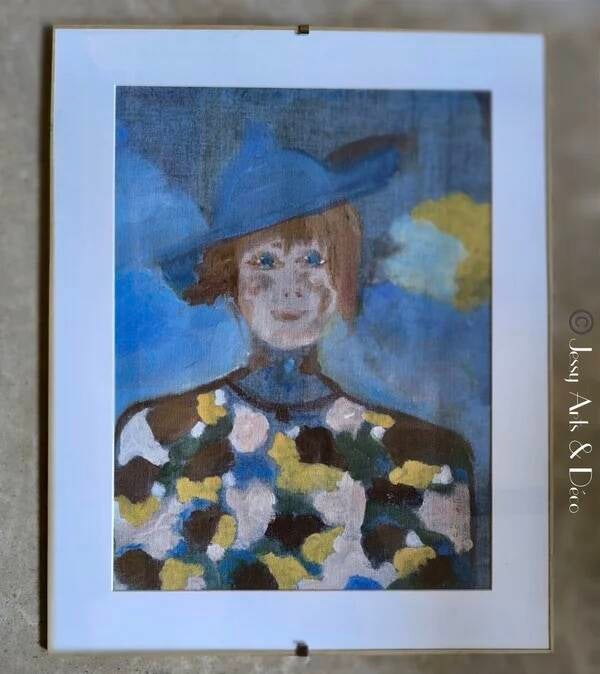 Tableau "La dame au chapeau" - 🎨 Chantal Bonelli