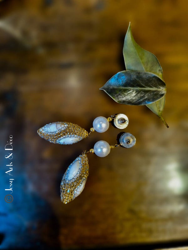 Paire de Boucles d'oreilles vintage