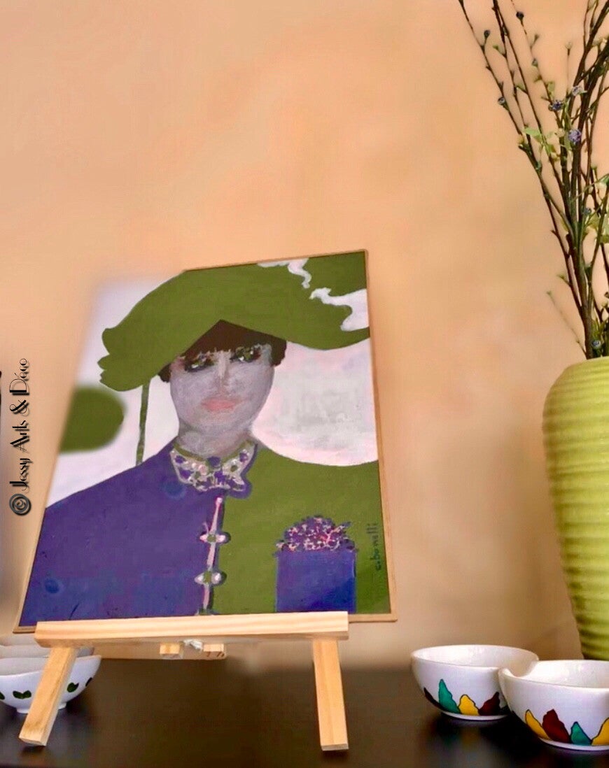 Tableau"Ma vie en vert et bleu"