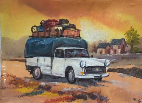 Tableau "4X4 bâchée"