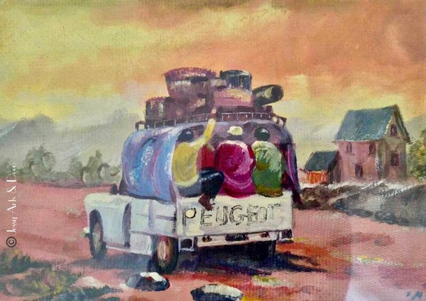 Tableau "taxi brousse"
