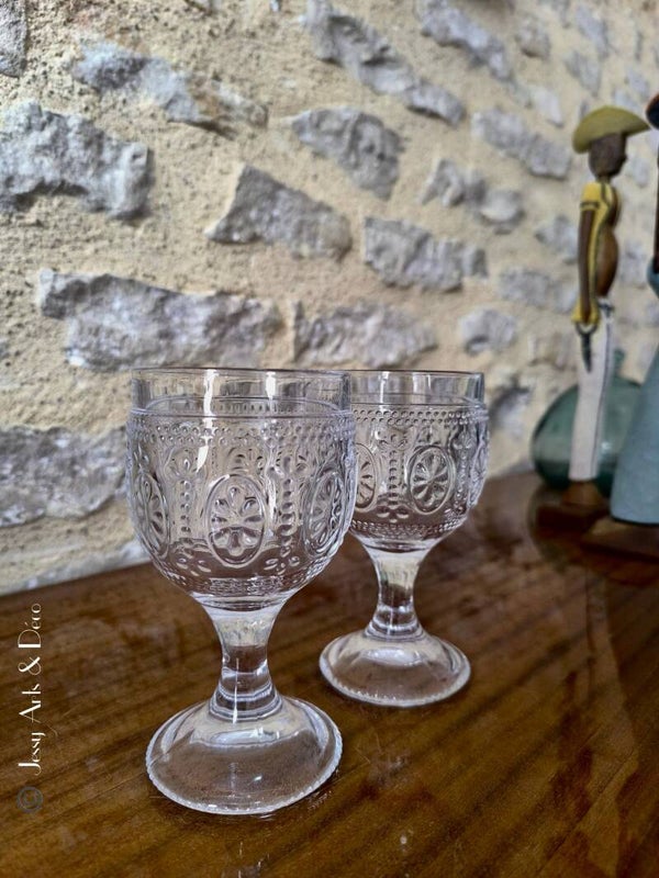 Paire de verres à pieds