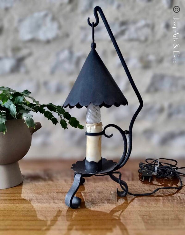 Bougeoir en fer forgé