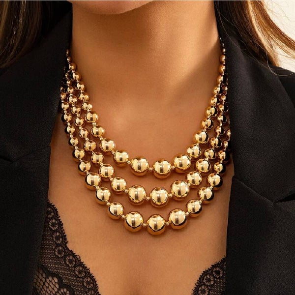 Collier ras du cou en perle  pour femme