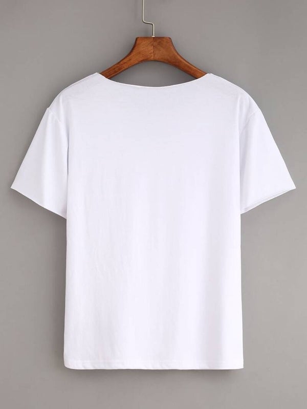 White Giles House Tee