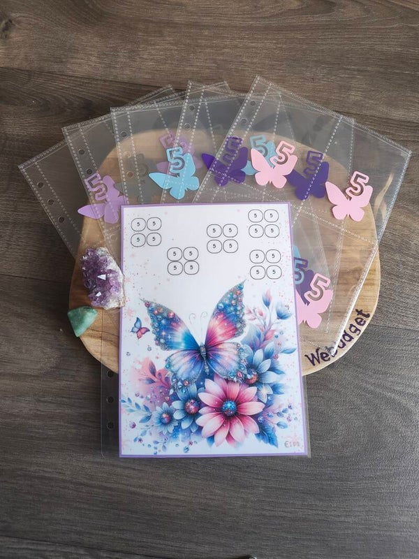 A5 mapjes challenge vlinder