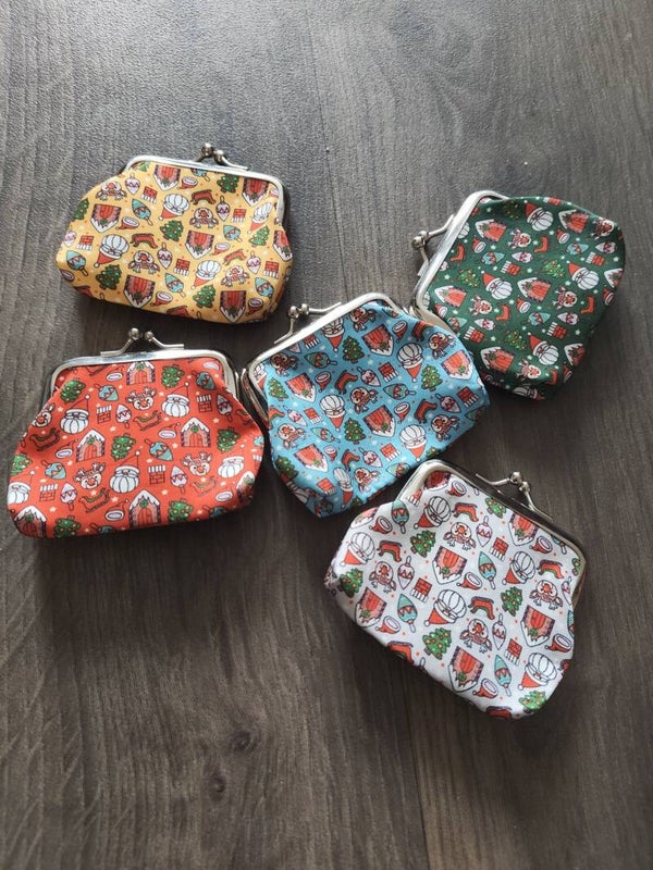 Knip portemonnee kerst