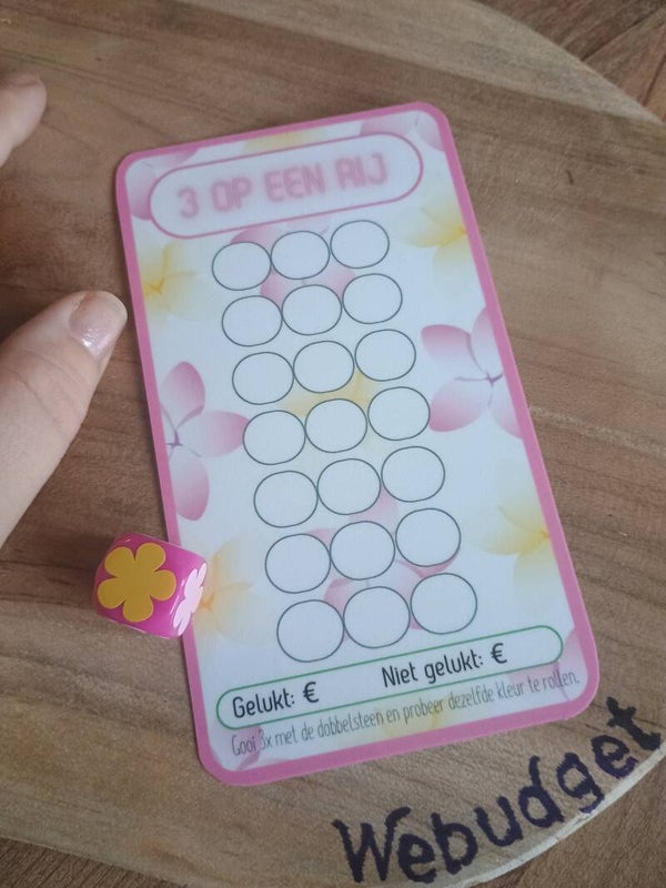 3 op een rij - bloemen editie
