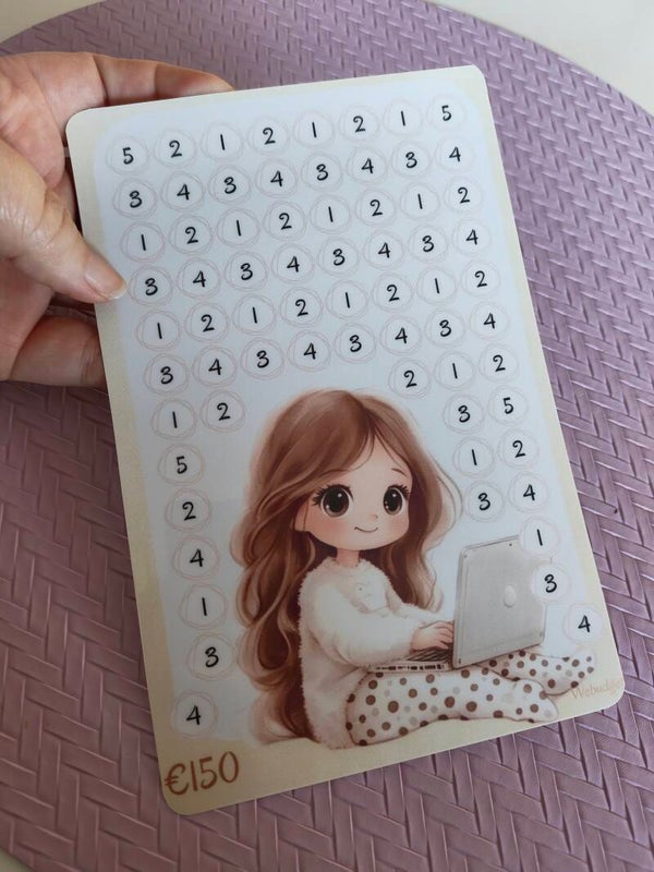 A5 laptopmeisje