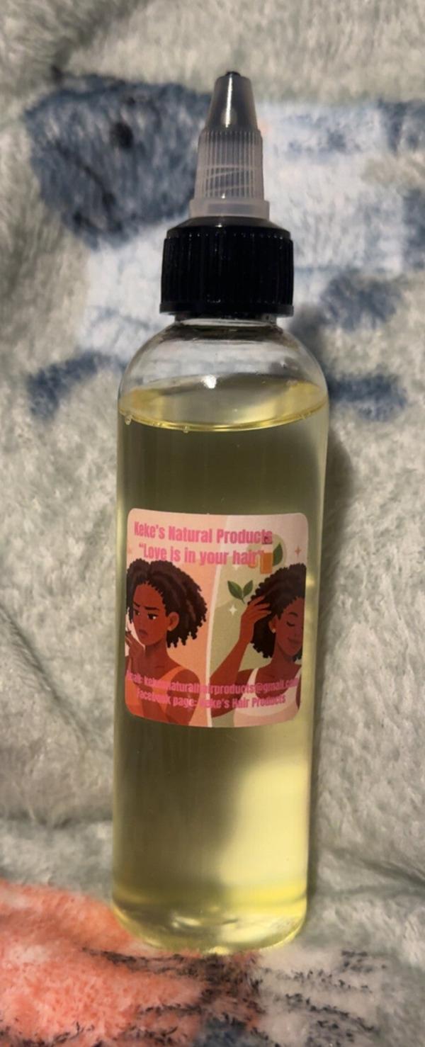 Medium bottle of hair oil