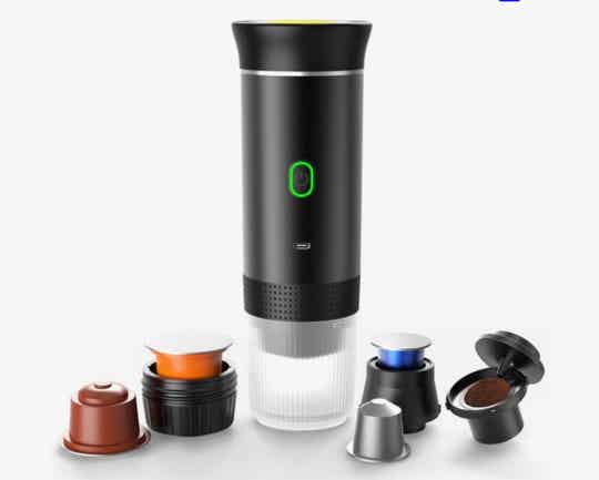 Oplaadbare Draagbare Espressomachine Splinternieuw voor Dolce gusto, Nespresso en gemalen koffie!