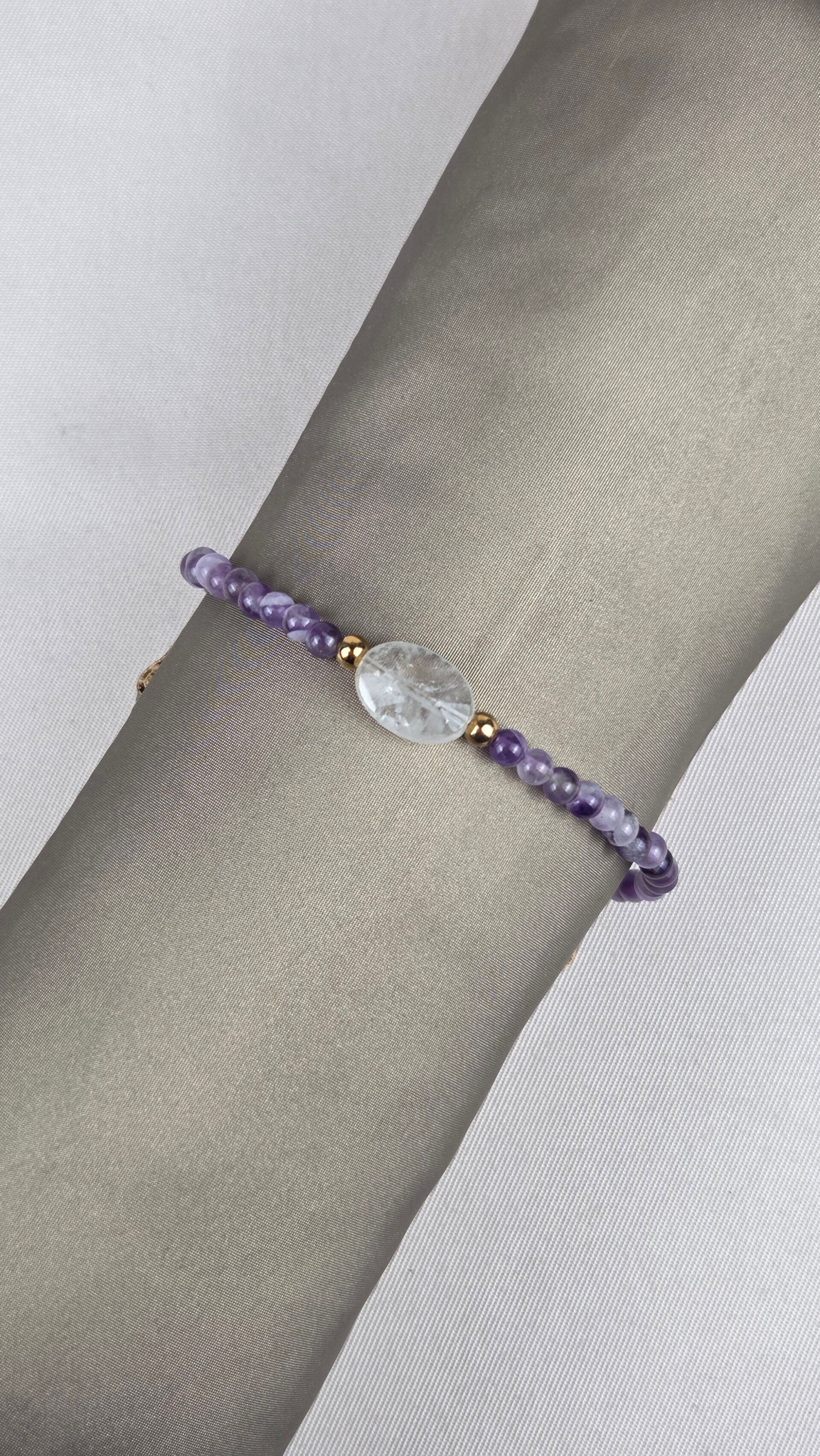 Delicate Amethyst & Clear Quartz