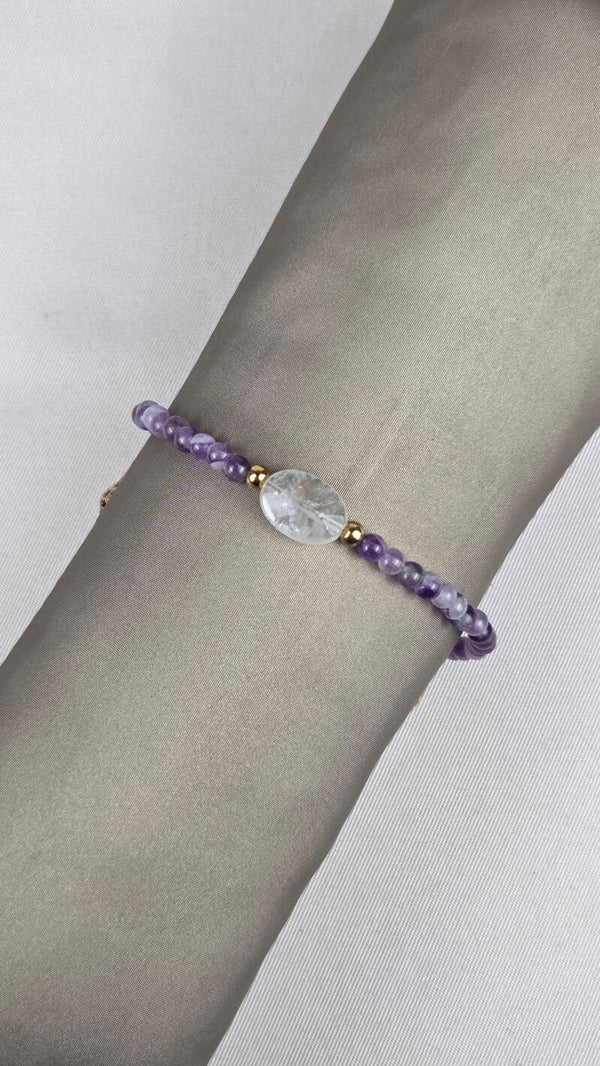 Delicate Amethyst & Clear Quartz