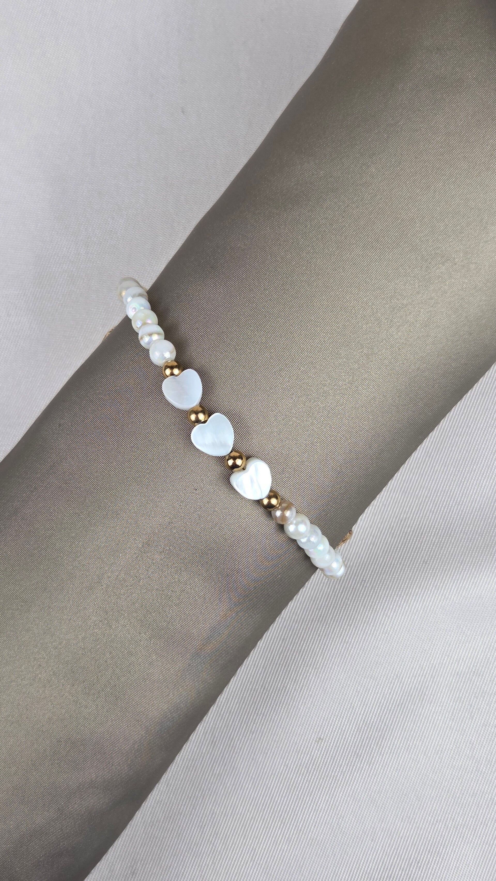 Delicate Shell hearts