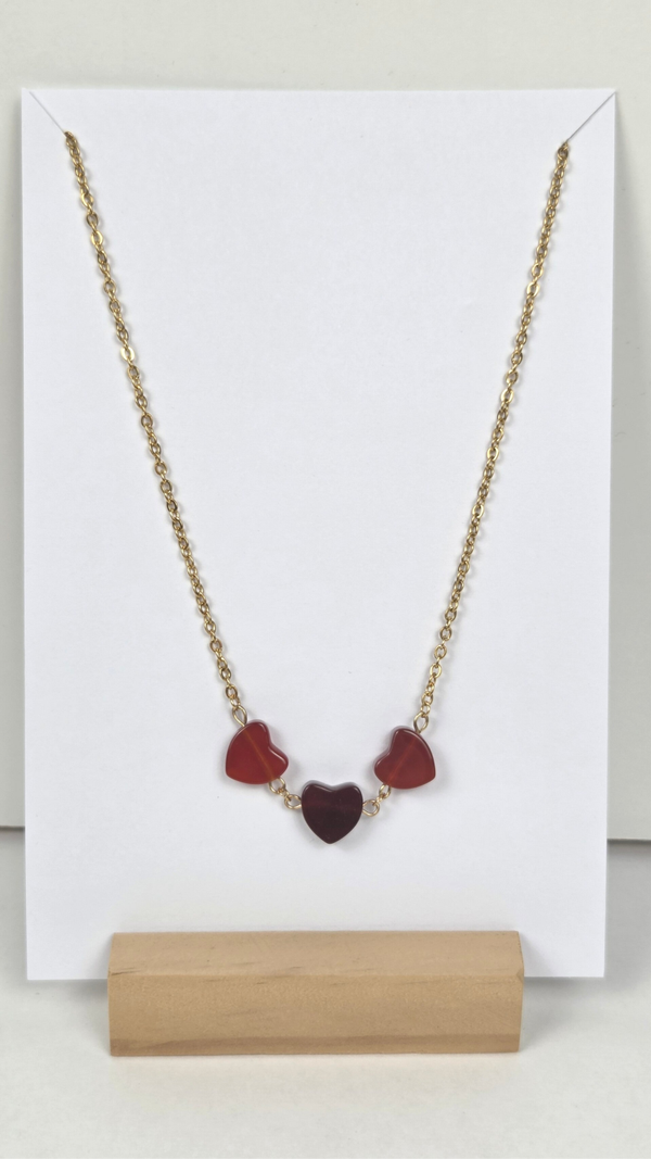 Triple Heart - Carneool