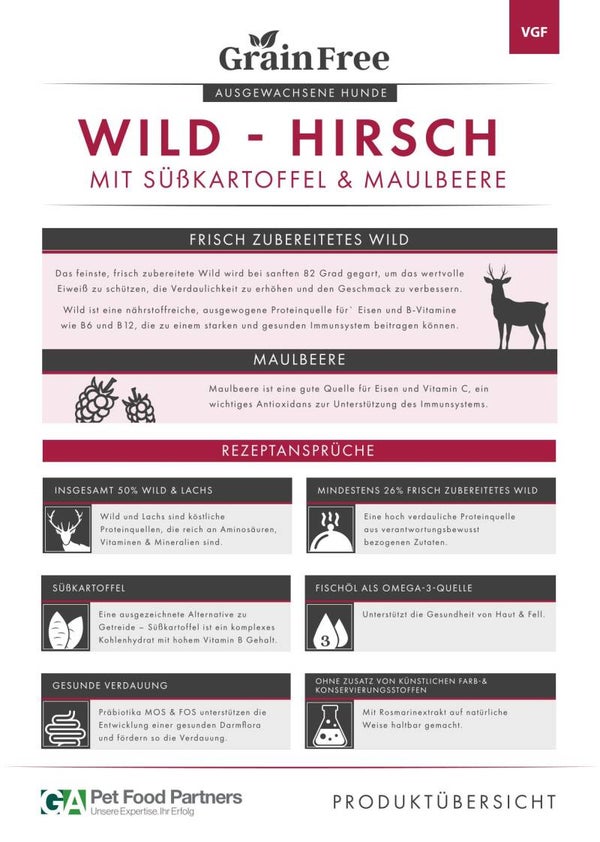 Wild - Hirsch Ausgewachsene  Hunde