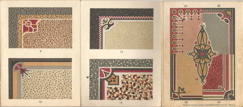 Terrazzo vloerontwerpen 1920
