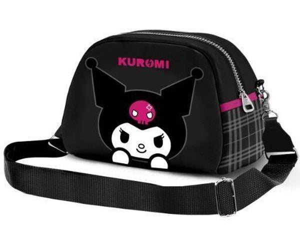 KUROMI NEGRO BOLSO BANDOLERA BOWLING LITE KUROMI SKULL