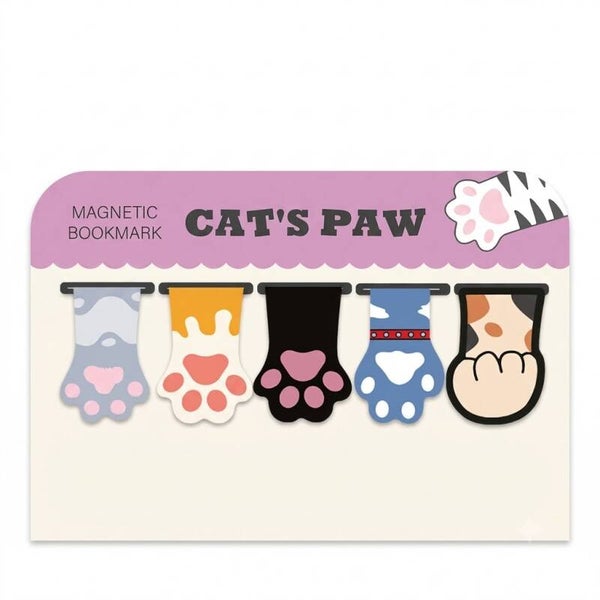 SET DE MARCAPÁGINAS MAGNÉTICOS GATOS 002